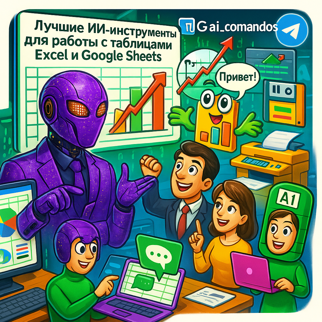    AI в Excel и Google Sheets: 7 инструментов, которые удесятрят твою производительность за 2 часа в день Дмитрий Попов | Comandos.ai