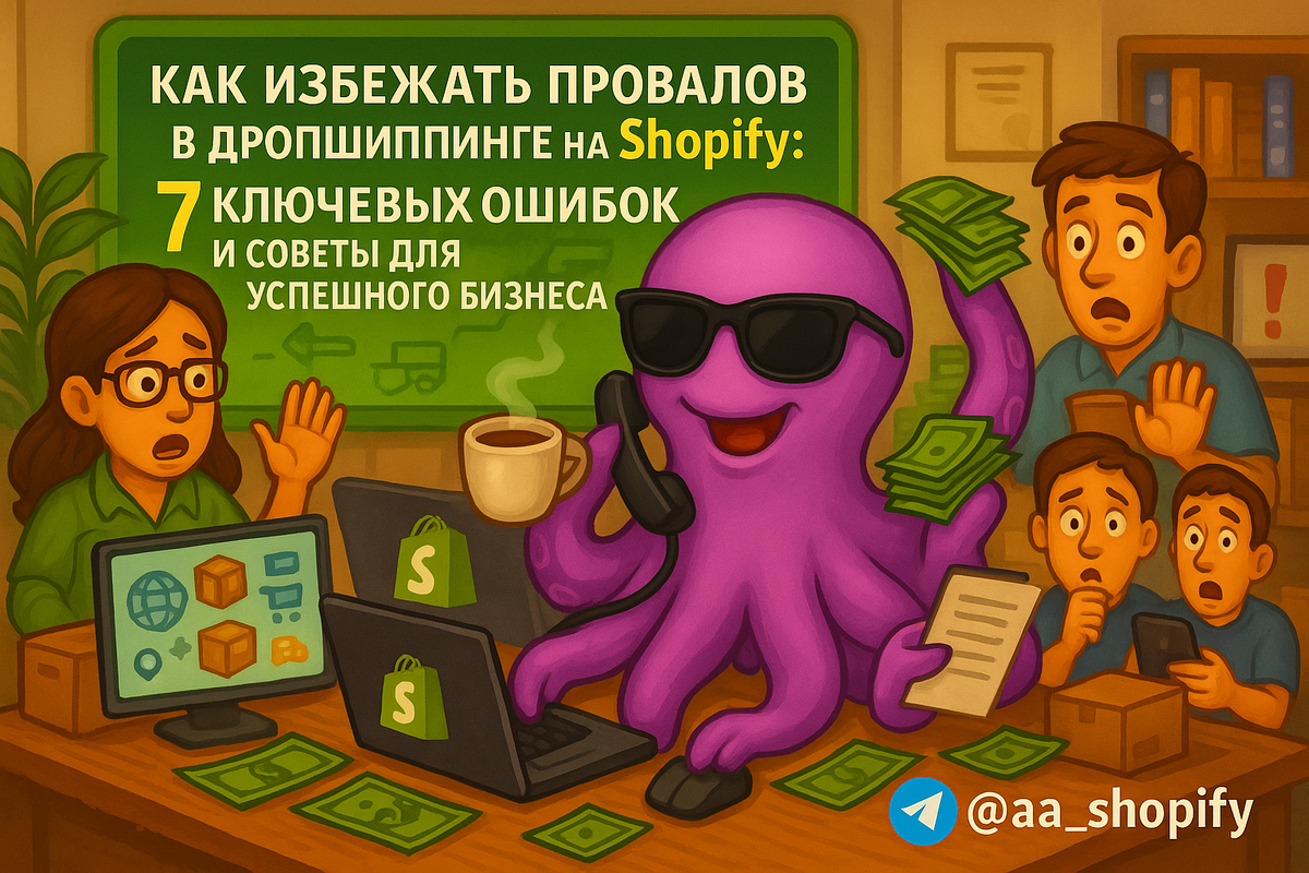    Как избежать провалов в дропшиппинге на Shopify: 7 ключевых ошибок и советы для успешного бизнеса aa_ecom