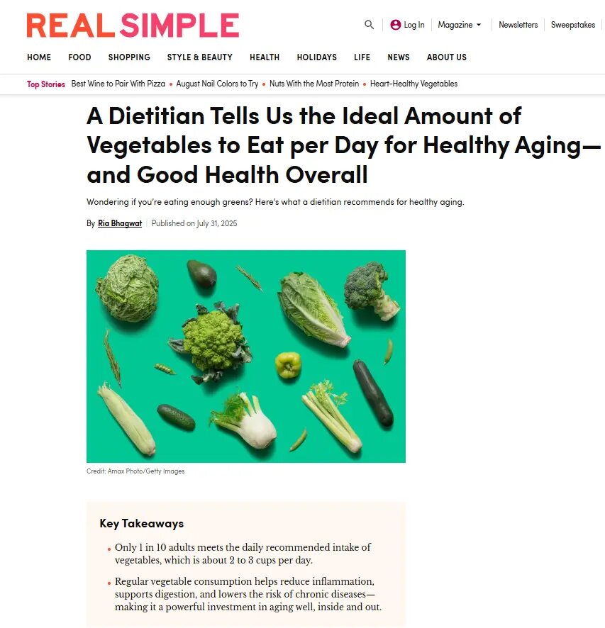    Фото: страница сайта realsimple.com