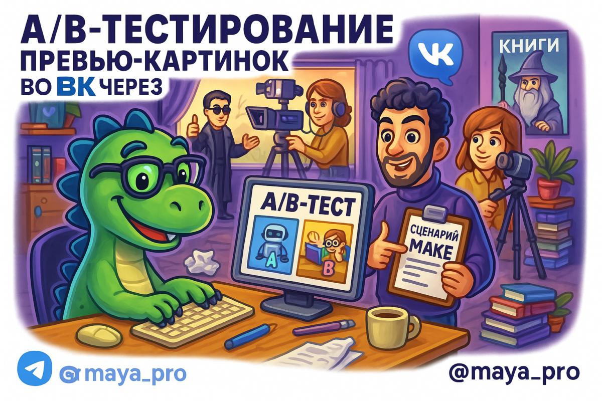    A/B-тестирование во ВК: как автоматизация через Make упрощает путь к высоким CTR и лояльной аудитории Артур Хорошев