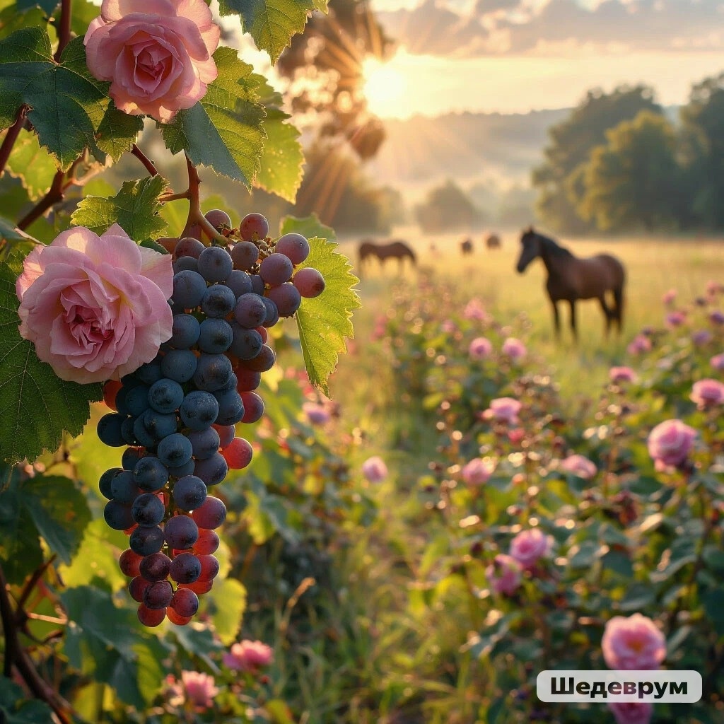 Лето. Кубань. Изображение создано в беЗплатном приложении "Шедеврум", в профиле - Рита Юми