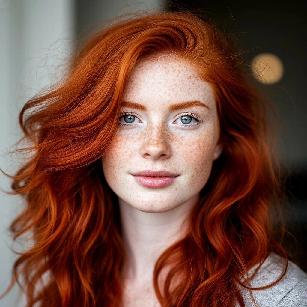 Рыжие волосы: