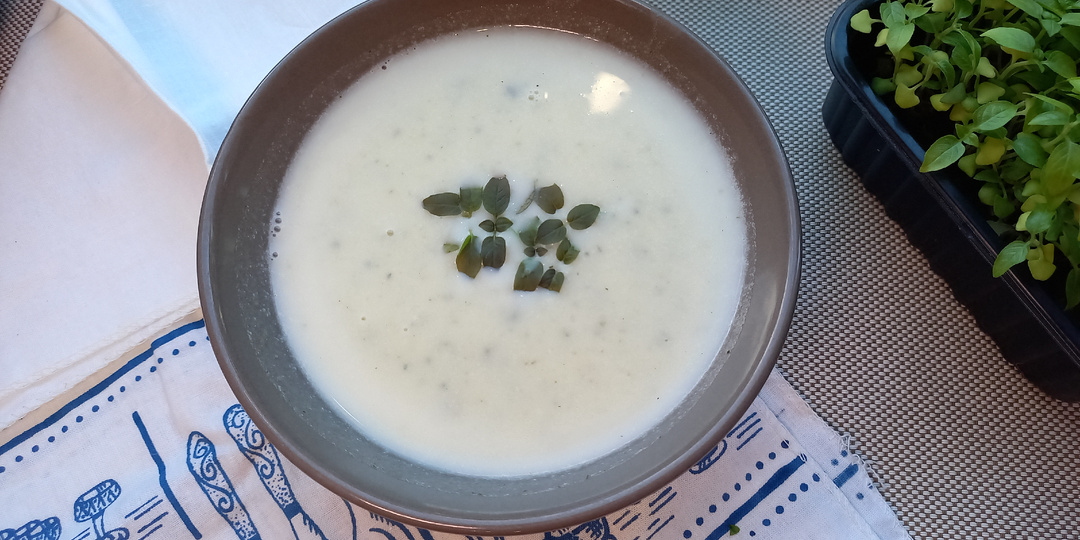 Суп пюре из кабачков со сливками