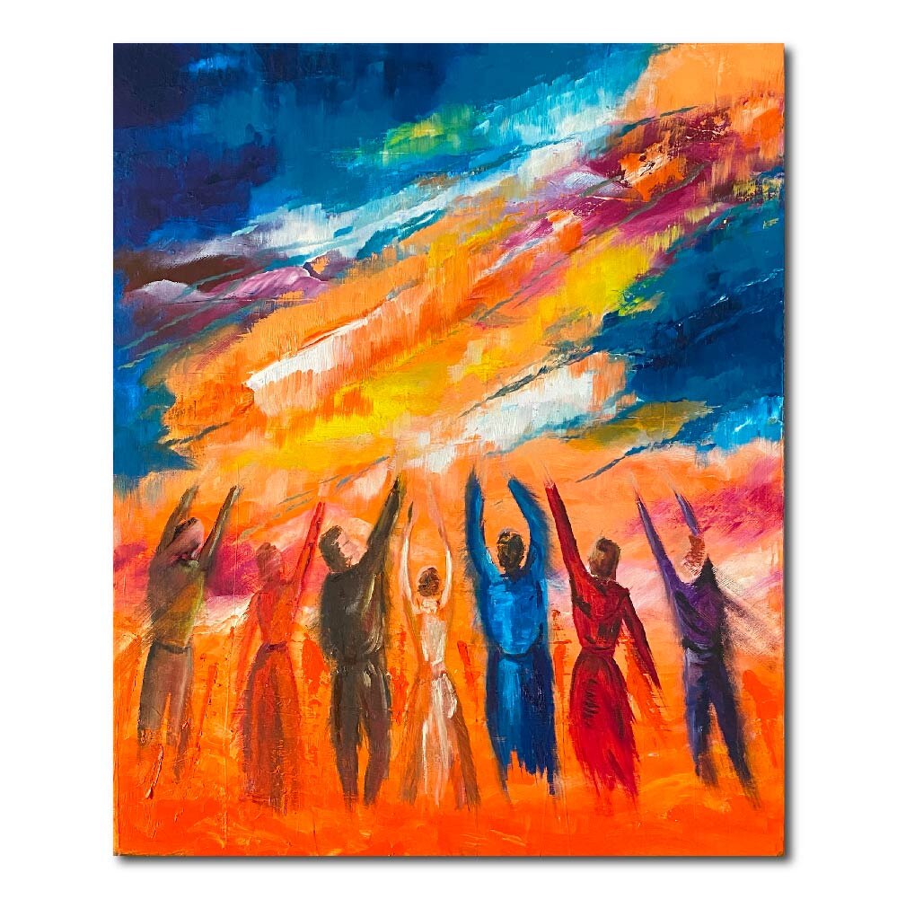 Картина "Восхождение", художник Алина Ахме