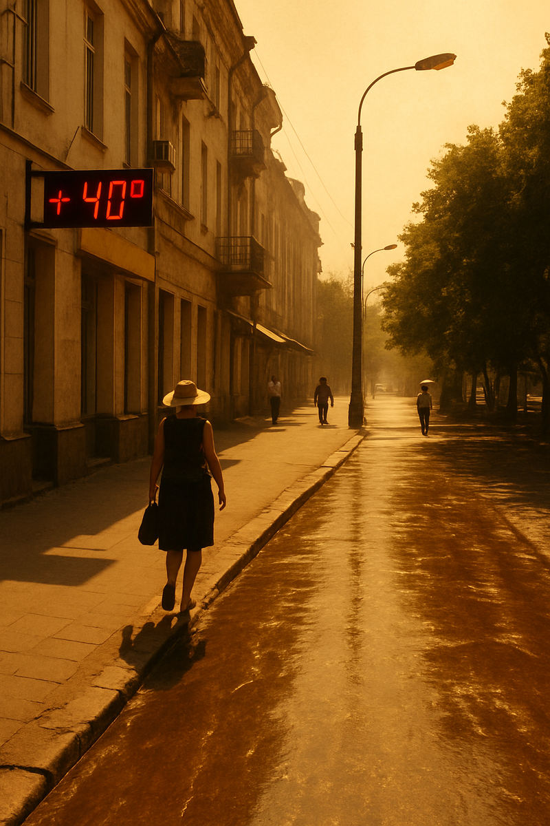 «Город в режиме выживания — Ставрополь в 40-градусную жару»