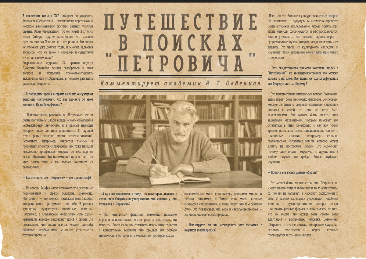 Из архивных хроник. Москва, сентябрь 1967 г. 