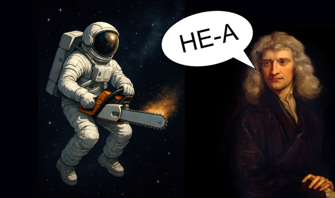 Приключения Ньютона и бензопилы