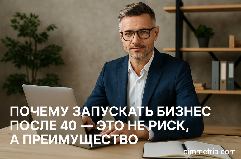 Почему запускать бизнес после 40 — это не риск, а преимущество