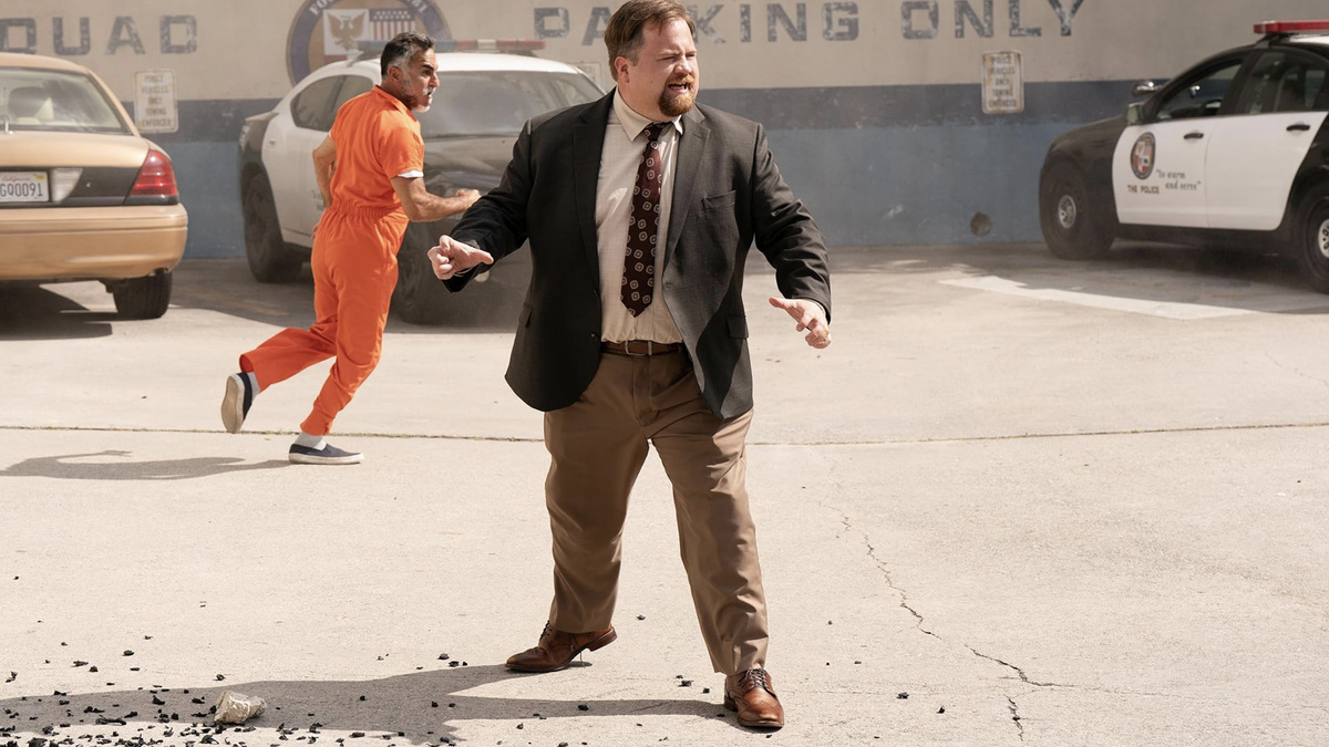 Кадр из фильма "Голый пистолет"