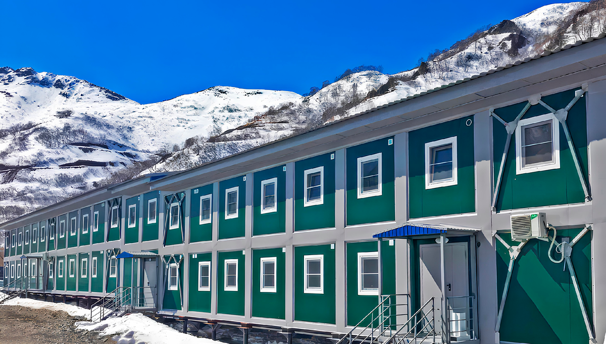 Модульный вахтовый поселок на месторождении золота