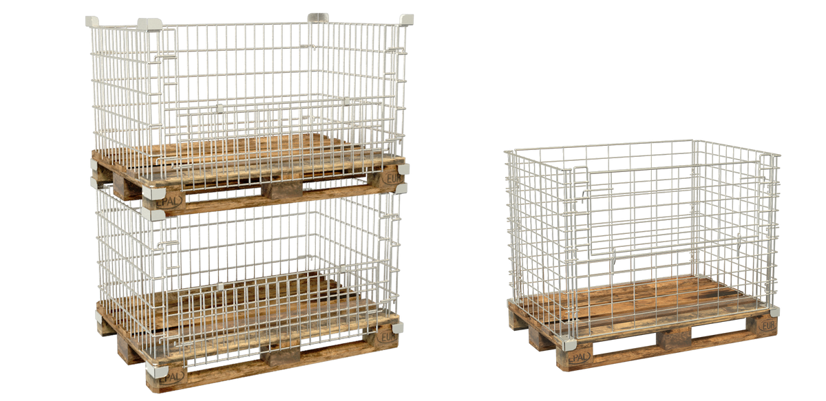 штабелируемые и не штабелируемые паллетные ограждения