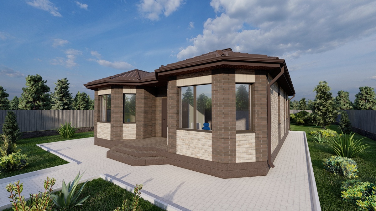 Проект разработан архитектором ООО "СК "Домовой" (г. Краснодар)