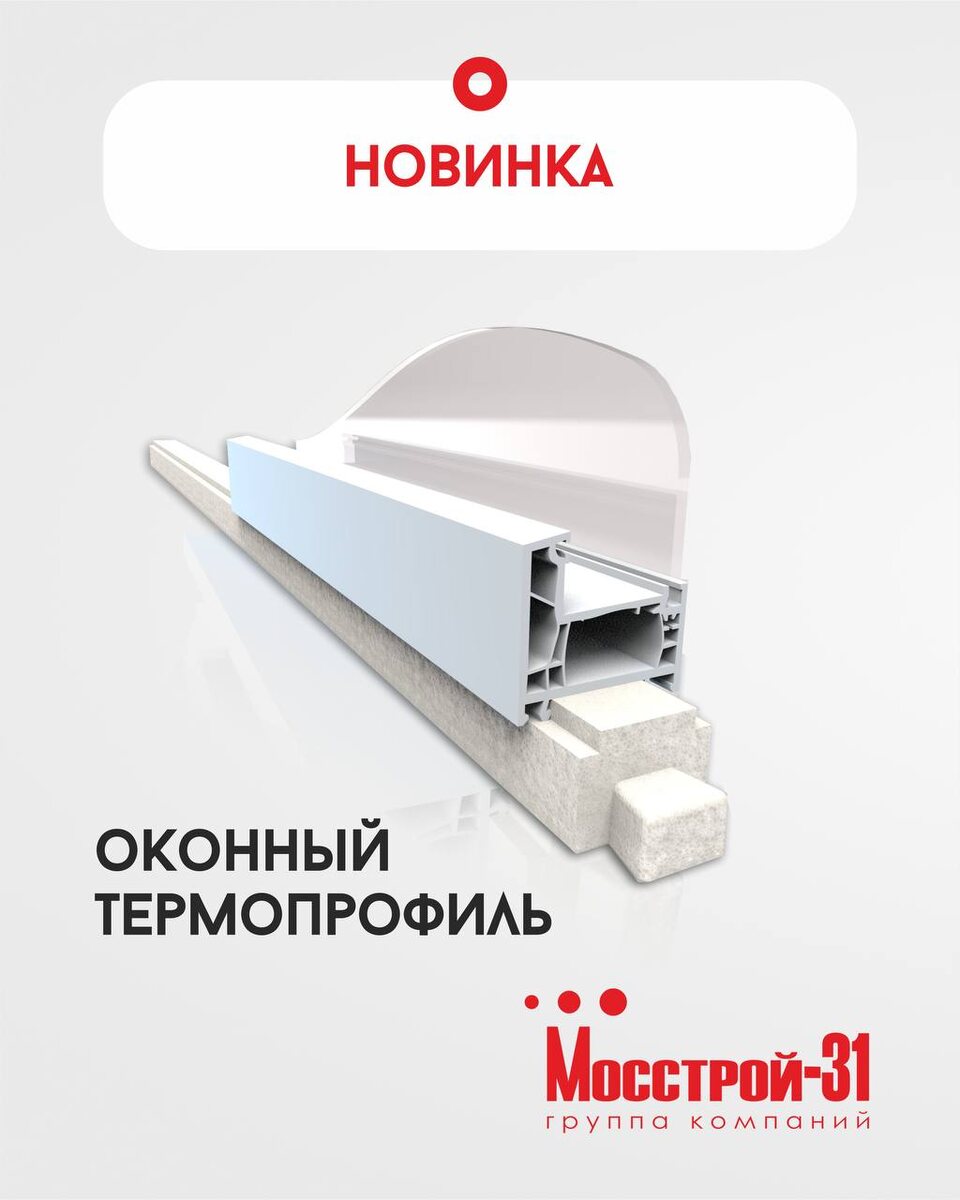 Теплый подставочный профиль из пенополистирола для окон