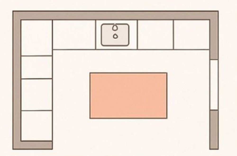    П-образная с островом - максимум рабочего пространства / Фото: Марина Ендовицкая / Genesis interior