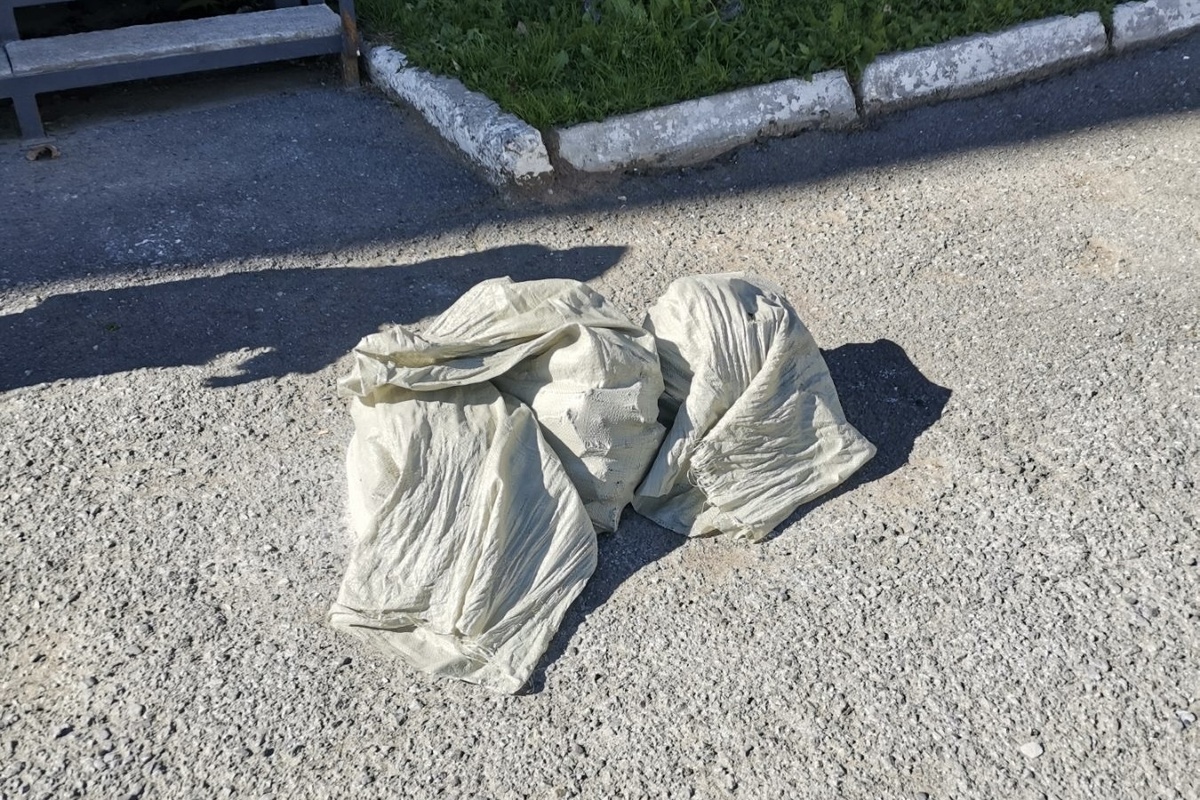 Первые жертвы демонтажа — мешки с мусором, ставшие яблоком раздора