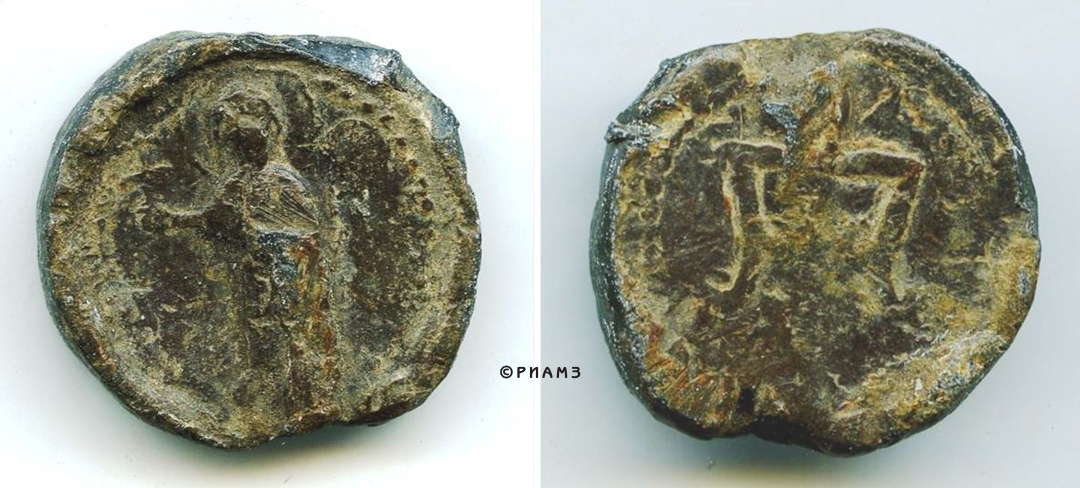 Печать со св. Андреем и двузубцем