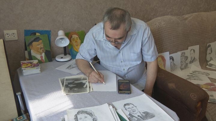 Рисование для Ильгизаша Лутфуллина стало ступенькой в здоровую жизнь