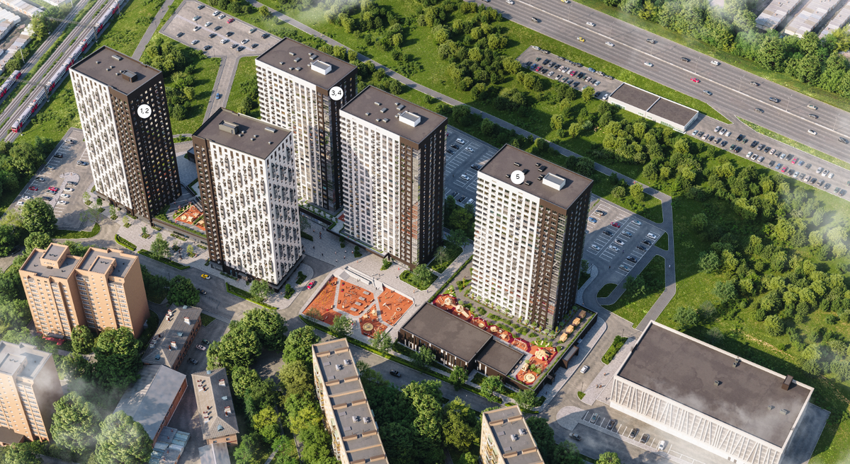 Генплан 1 очереди с сайта застройщика