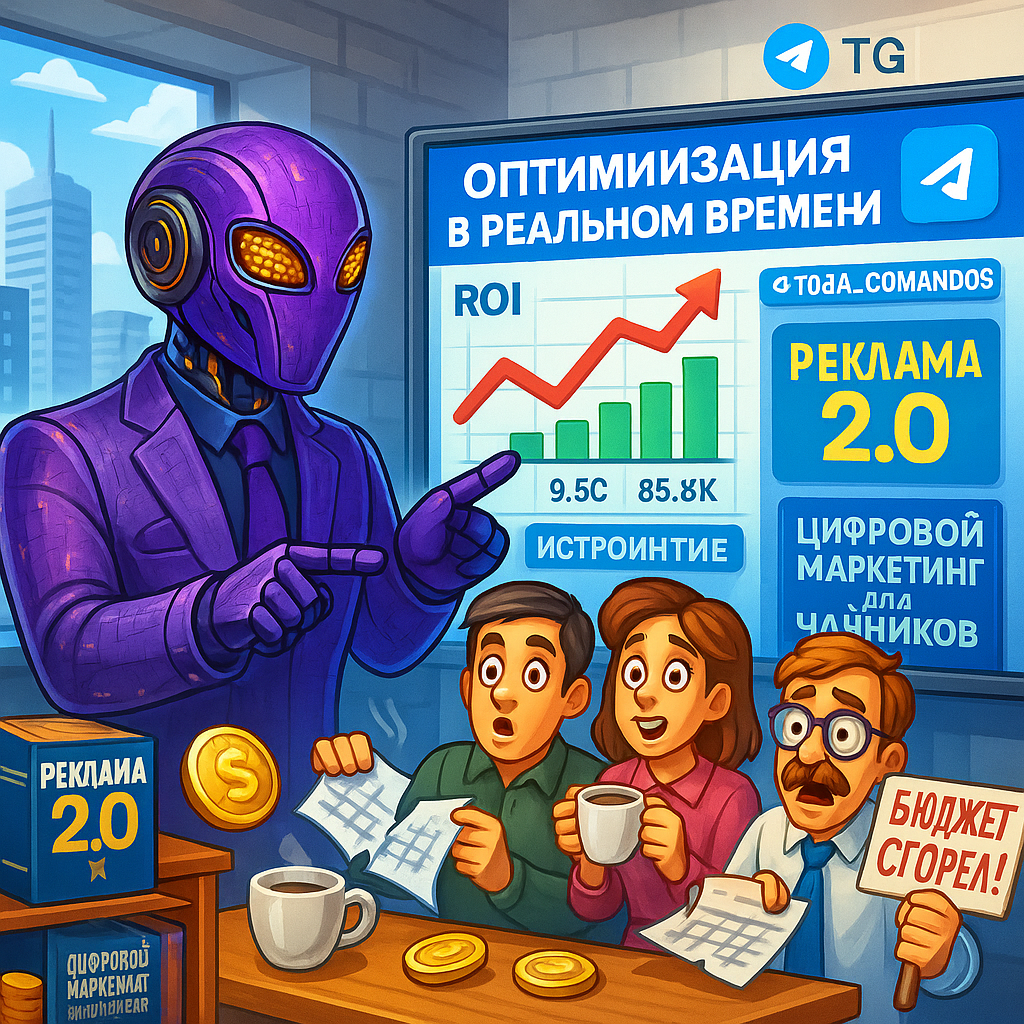    Как ИИ помогает оптимизировать рекламные бюджеты в реальном времени: увеличь ROI до 300% за 24 часа даже если не разбираешься в аналитике Дмитрий Попов | Comandos.ai