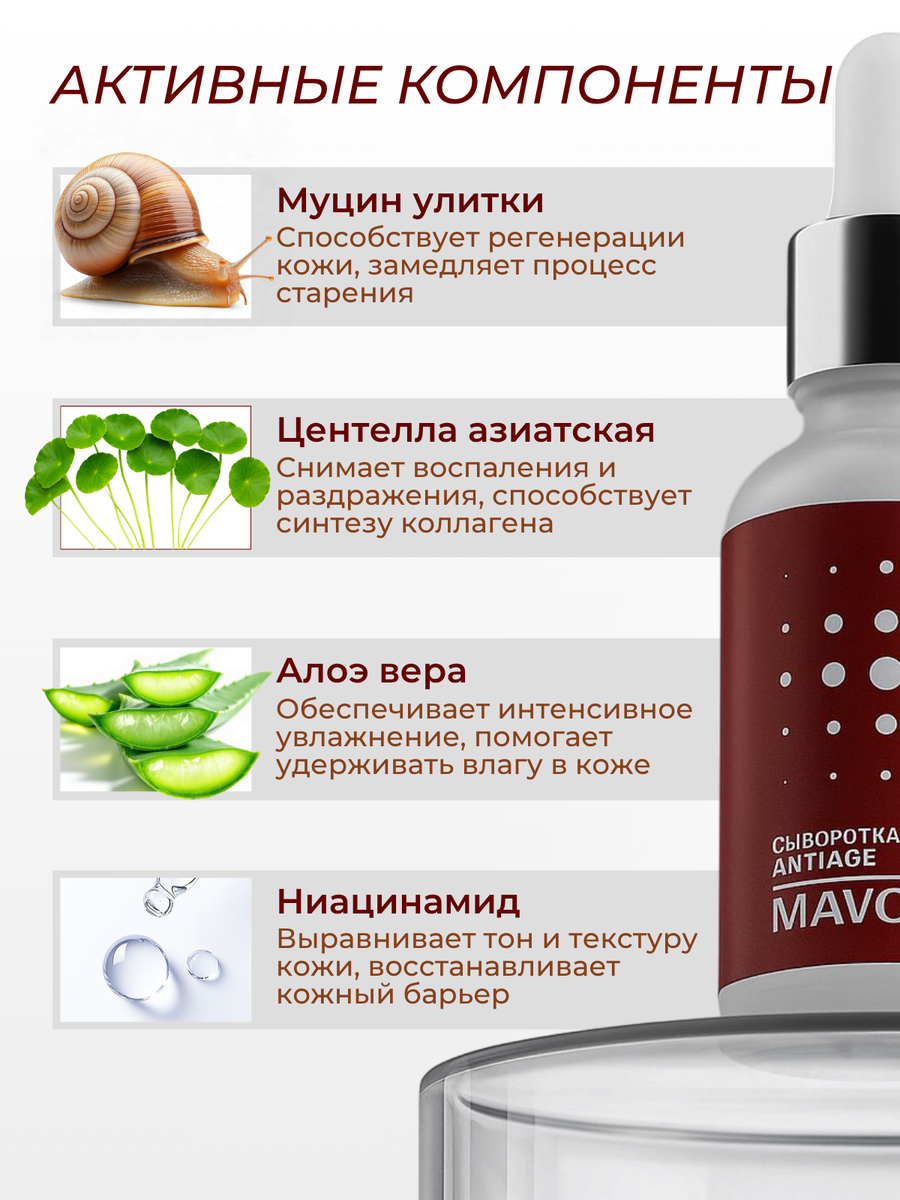 Важные активные вещества 