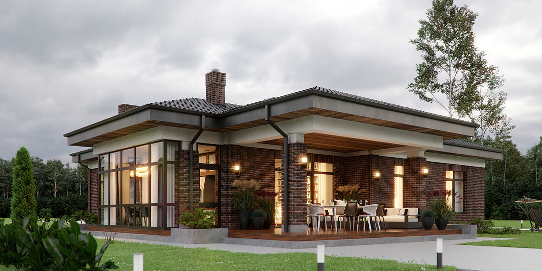 Проект дома для небольшой семьи