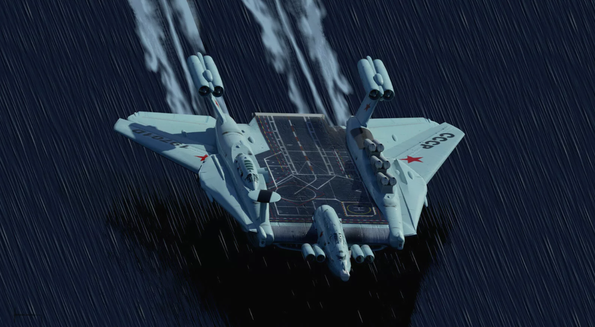 Попытка создать советский экраноплан-авианосец: А-2000