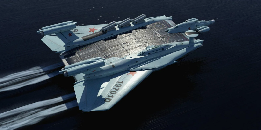 Попытка создать советский экраноплан-авианосец: А-2000
