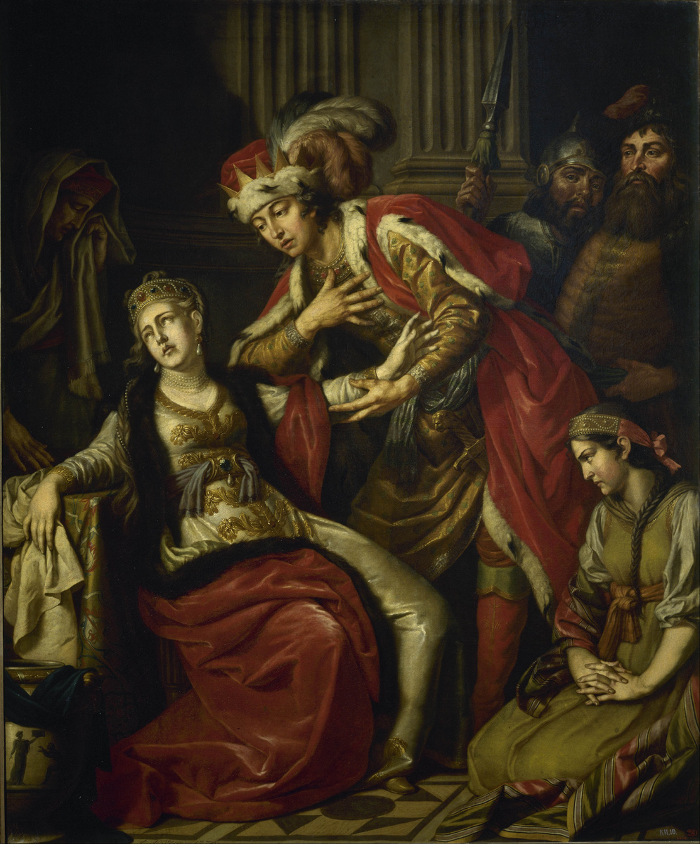 Антон Лосенко. Владимир и Рогнеда. 1770. Холст, масло. 211,5 × 177,5 см. Государственный Русский музей, Санкт-Петербург