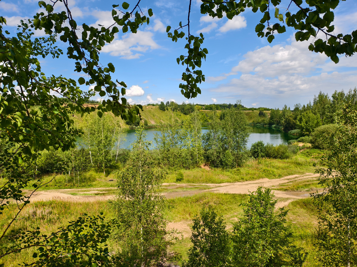 Вид на Голубое озеро