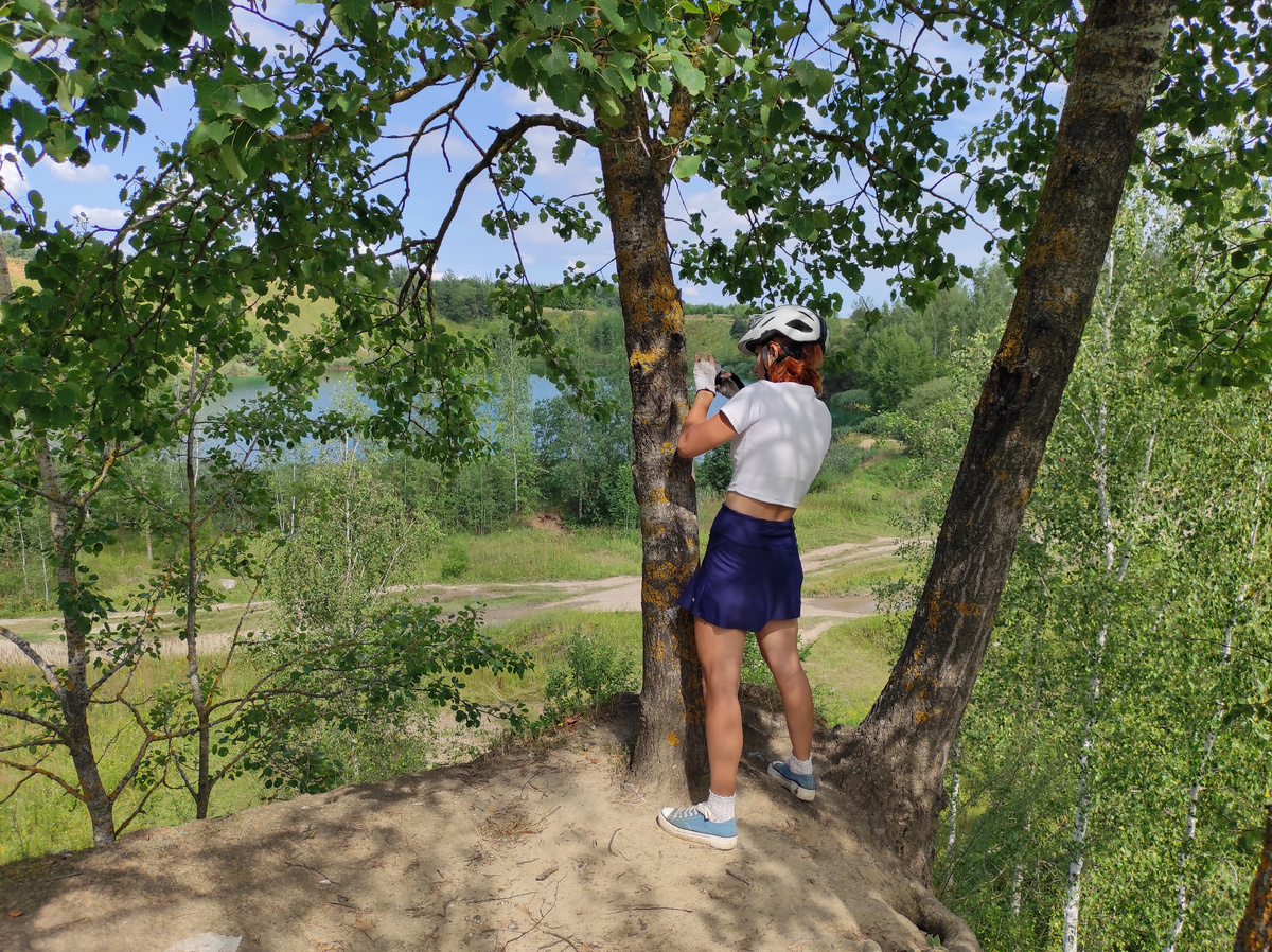 Вид на Голубое озеро