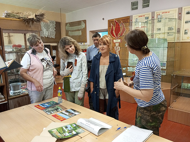 Воинский мемориал в селе Рождество
в школьном музее села Рождество
