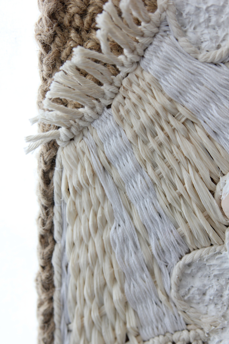 Панно. Детали. Ручное ткачество, ручная вышивка.