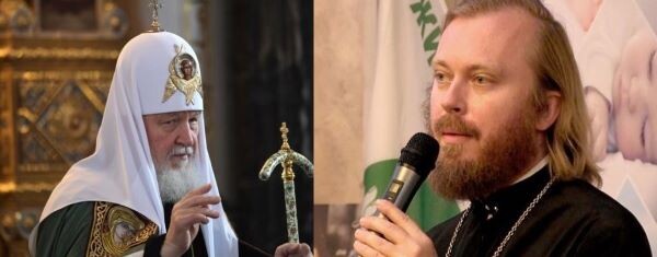 Патриарх Кирилл и священник Федор Лукьянов