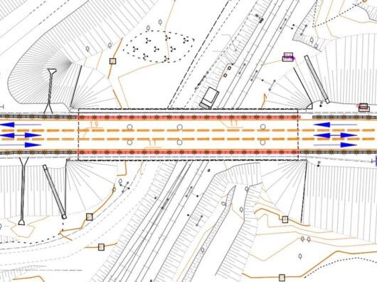    реверсивное движение на Северном подъезде к Батайску // фото: Telegram-канал Алены Беликовой