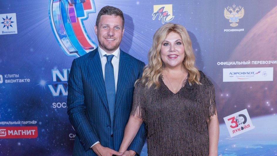 Марина Федункив с мужем. Фото: ТВЦ