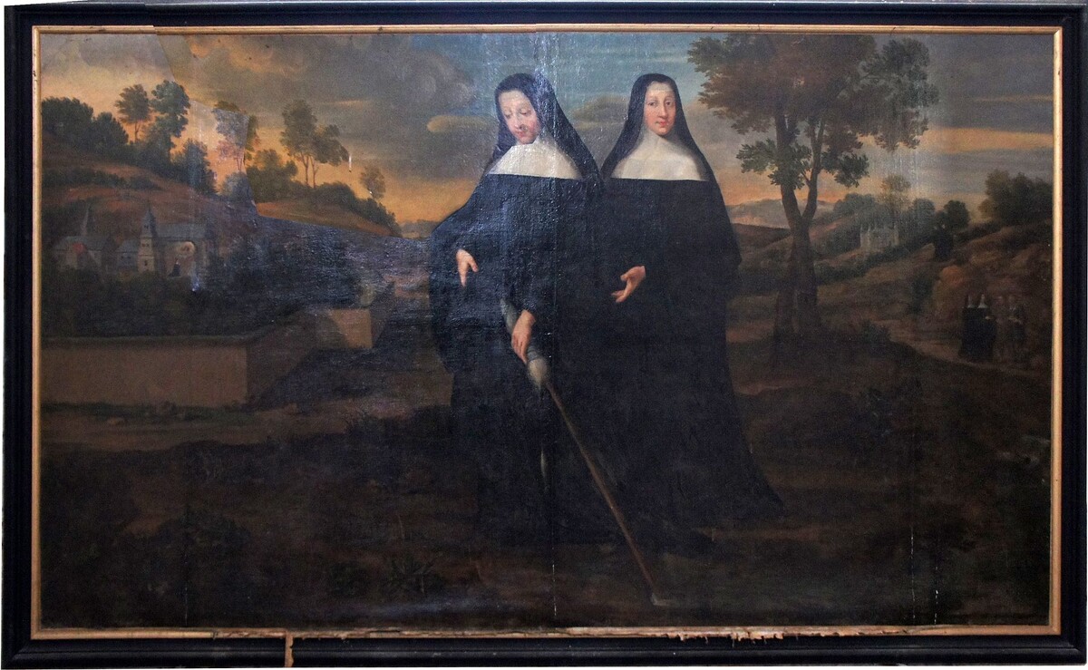 Мужики побросали монастыри и снова начали воевать. А женщины в это время остались в монастырях и творили чудела для народа. Например, добывали из земли воду в виде источников.