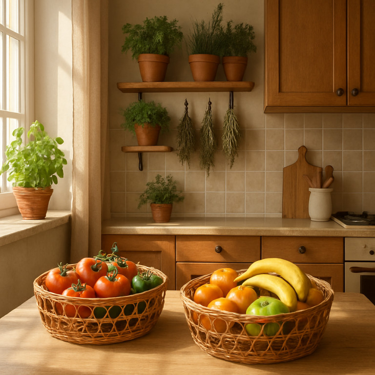    Как создать уют на кухне: корзины-решётки из ротанга, которые преобразят вашу домашнюю обстановку Loza