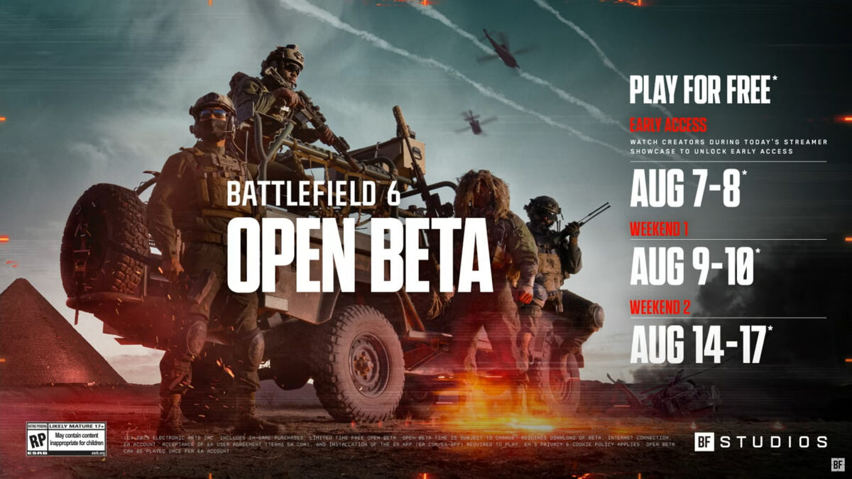 Бета-тест Battlefield 6 будет доступен 7 дней