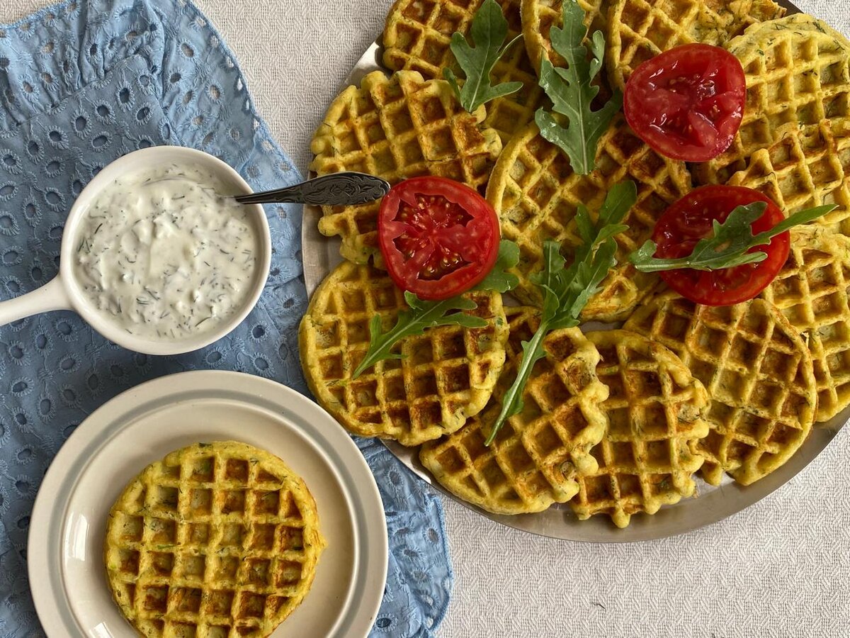 Мои вафельки из кабачков, да они могут быть не только сладкие