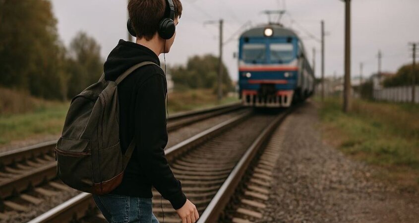    Пинский РОВД предупреждает: железная дорога — не место для игр. Штраф — до 10 базовых