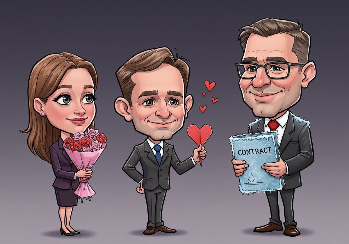 Тепло в сердце, а счет в руках! Рисунок автора.