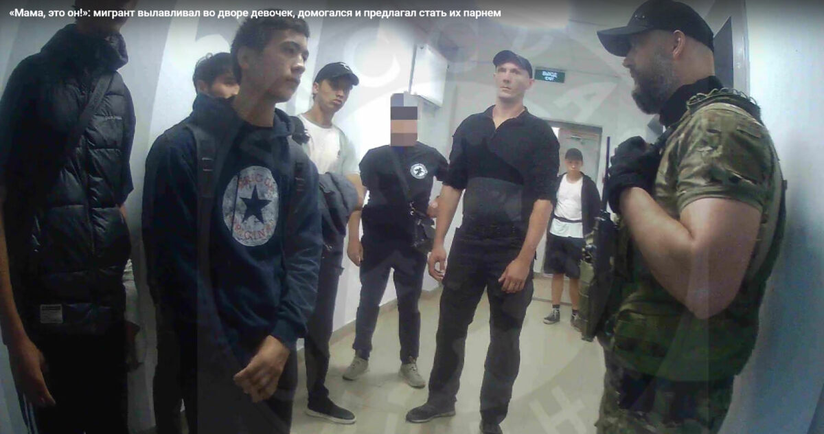    Задержание приятелей Джахавира. Скриншот с телеграм-канала "Русская община"