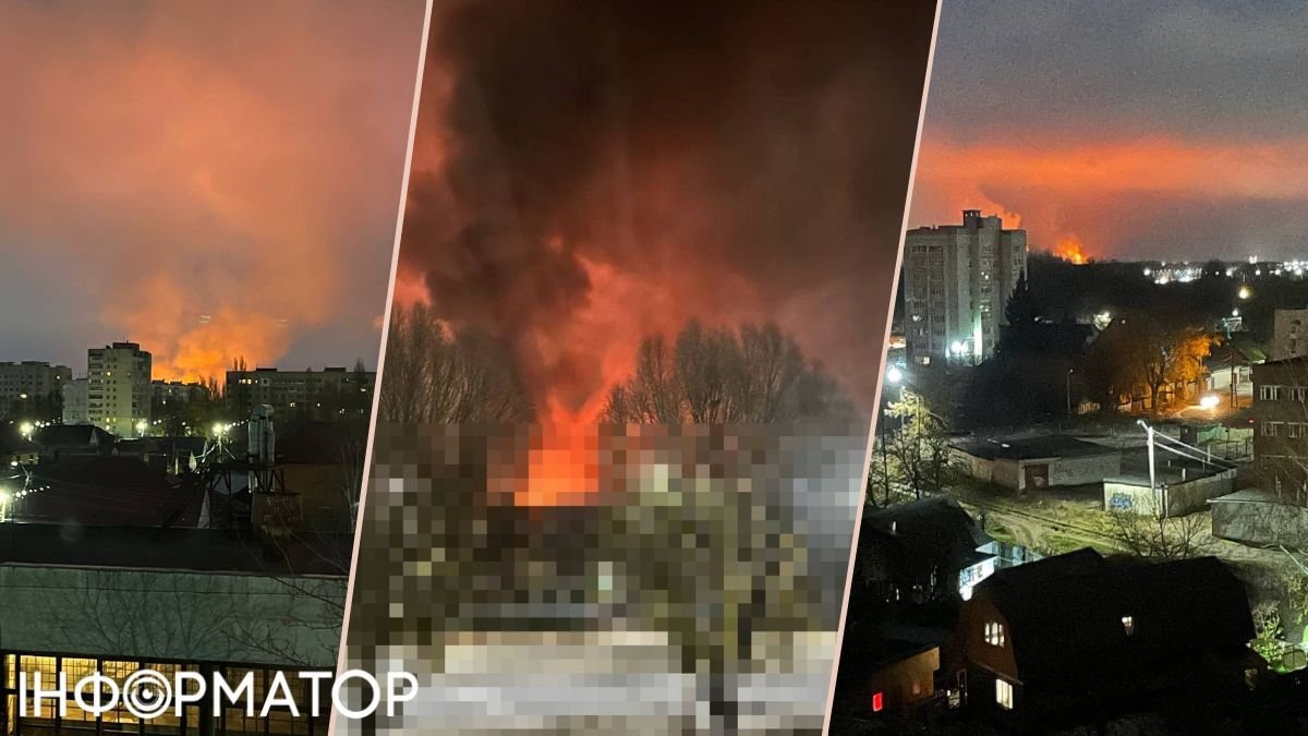 Ночной Брянск: дроны и дым над городом. 🛩️