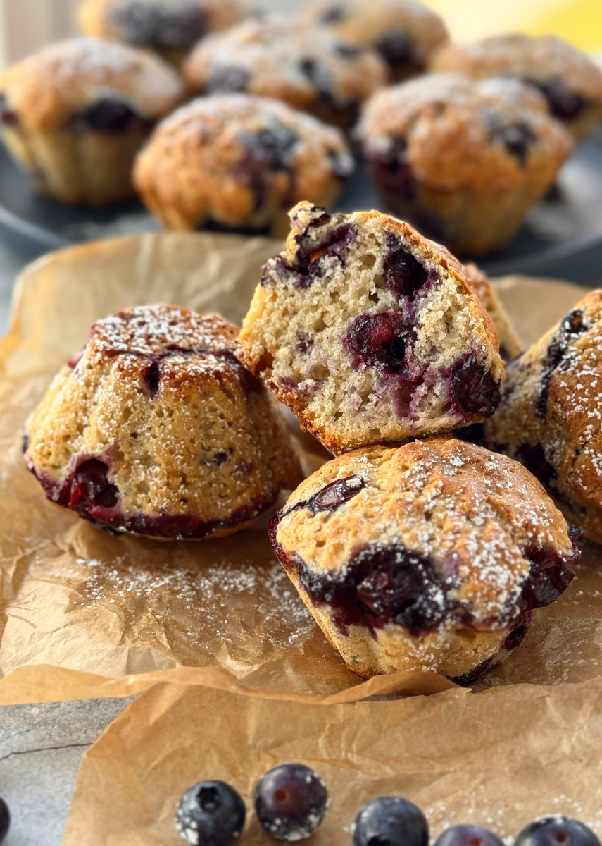 Маффины с черникой 