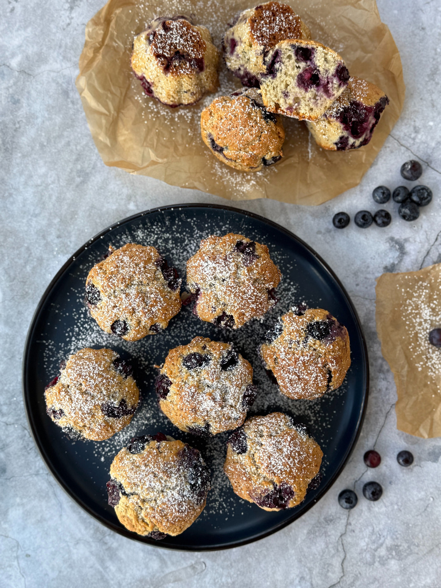 Маффины с голубикой