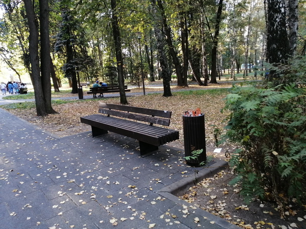 Скамейка в парке Дружбы