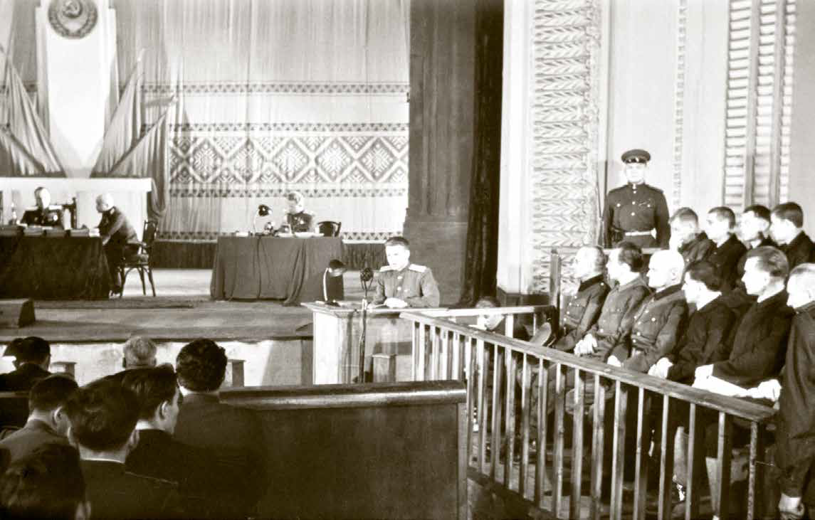 Зал заседаний Минского открытого судебного процесса, 24 января 1946 года