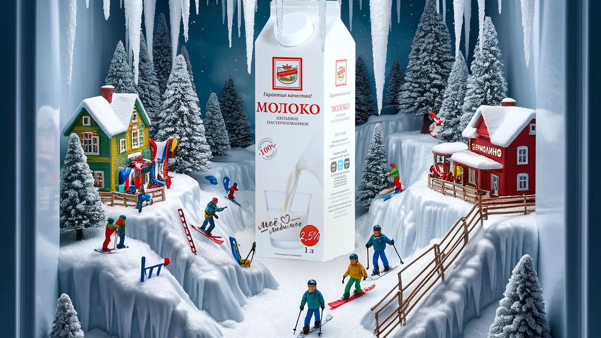 Молоко ТМ «ЕРМОЛИНО»