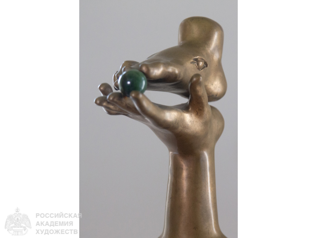 Фрагмент экспозиции «Александр Бурганов. Скульптура» в залах Российской академии художеств (Москва, Пречистенка, 21). Фото: Виктор Берёзкин, пресс-служба РАХ. 2025.