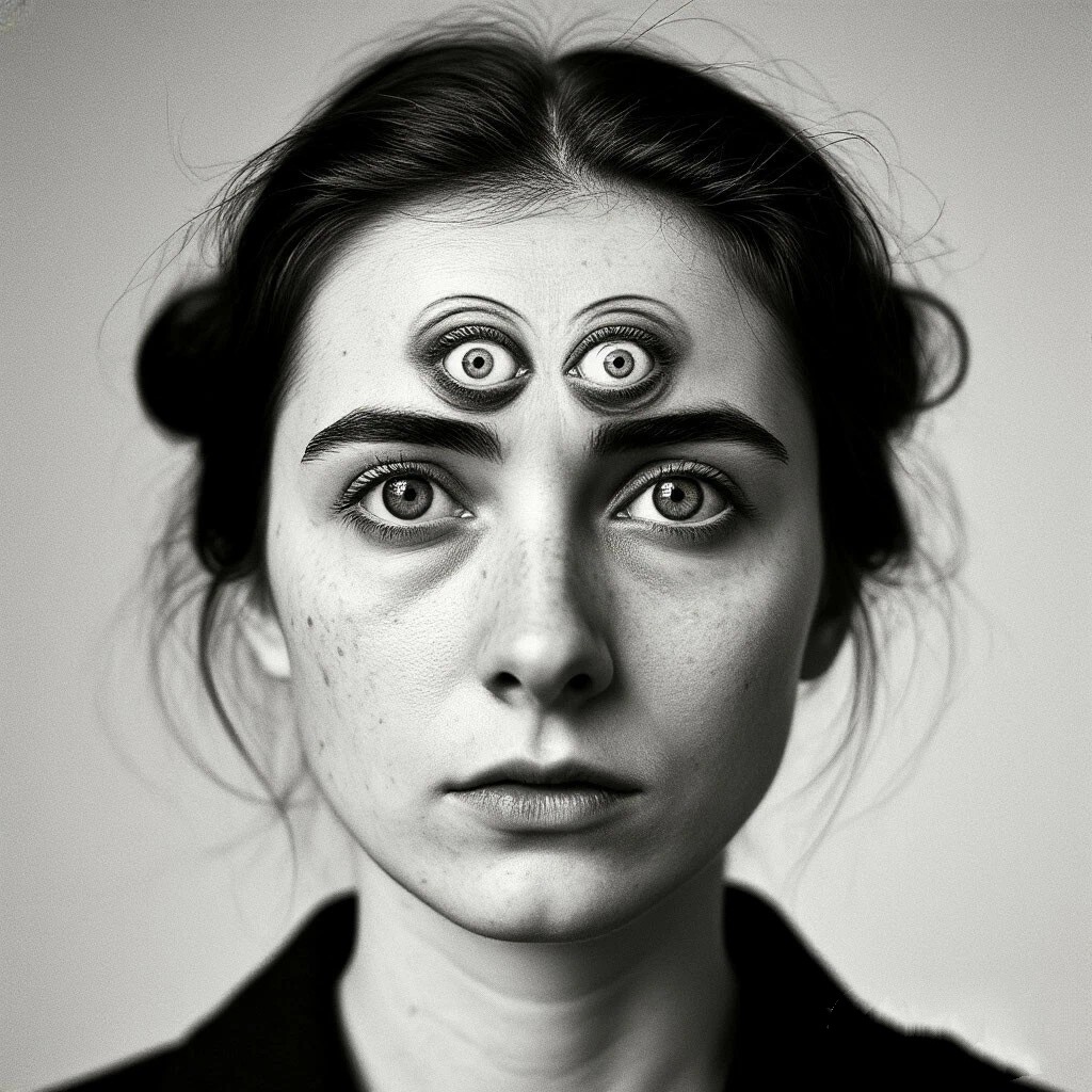 Оно тоже с бровями...